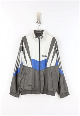 Adidas Vintage 90's Zip Sweatshirt in Grey  - XL