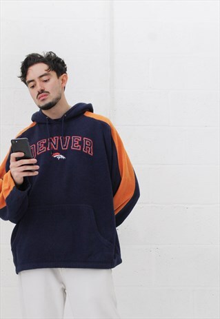 VINTAGE NFL BRONCOS FLEECE HOODIE