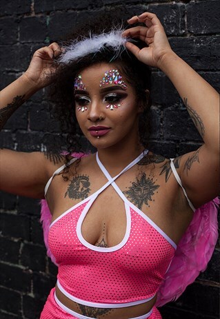 FLAMINGO KEYHOLE TOP
