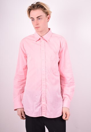 ARMANI COLLEZIONI MENS VINTAGE SHIRT XL PINK 90'S