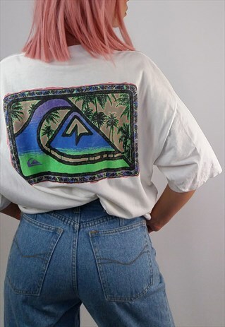 VINTAGE 90'S QUIKSILVER UNISEX OVERSIZED SURF T-SHIRT