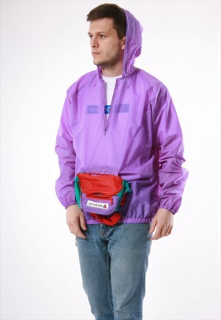 VINTAGE HELVETIA 1/4 ZIP OLDSCHOOL RAINPROOF ANORAK 13698