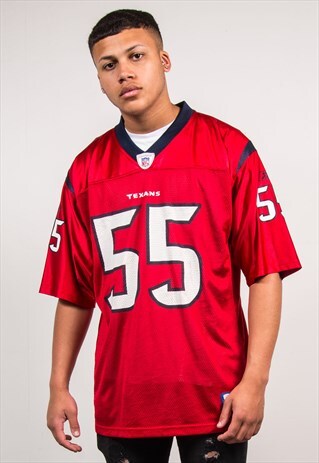 REEBOK NFL JERSEY AMERICAN FOOTBALL SHIRT HOUSTON TEXANS