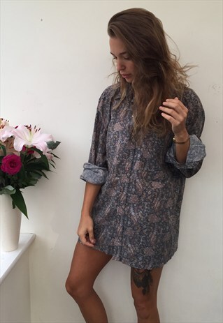 CRAZY PATTERN OVERSIZED UNISEX RETRO VINTAGE FESTIVAL SHIRT