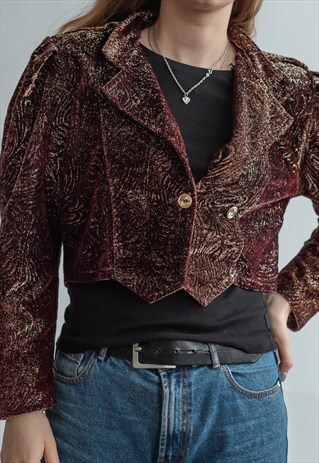 VINTAGE 80S SPARKLING PARTY JACKET