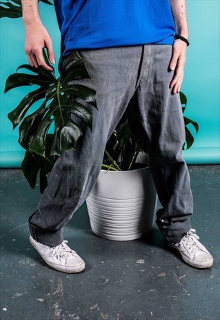 VINTAGE GREY LEVI'S 501 PAINT JEANS