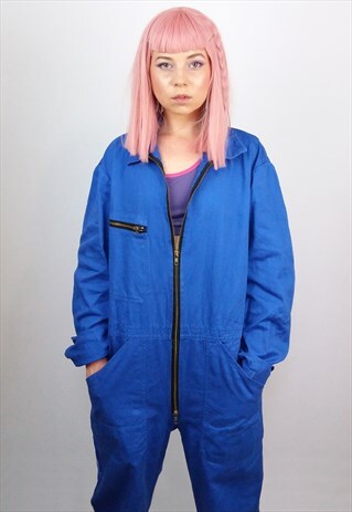 VINTAGE WORKWEAR COVERALLS / DENIM JUMPSUIT / WORK OVERALLS