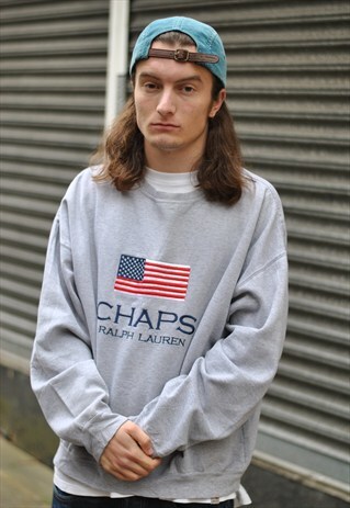 90S RALPK LAUREN CHAPS SPELL OUT SWEATER