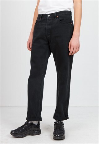 VINTAGE BLACK LEVI'S 501 FIT DENIM JEANS