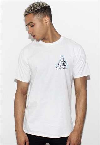 90'S TRIANGLE WHITE TEE