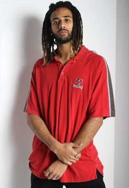 Vintage 90' Tampa Bay Buccaneers Polo Shirt Red