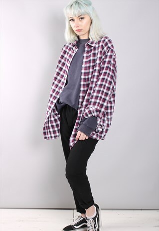VINTAGE CHECK FLANNEL SHIRT