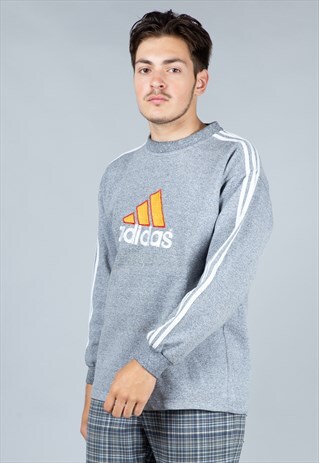 VINTAGE 90S EMBROIDERED BIG LOGO ADIDAS SWEATSHIRT