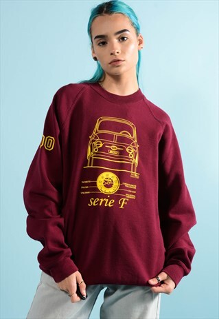 VINTAGE CAR PRINT SWEATSHIRT