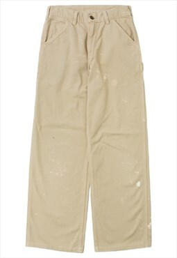 Vintage Carhartt Workwear Beige Carpenter Trousers Womens