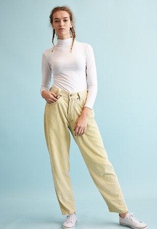 90'S RETRO DIESEL CORDUROY REGULAR WAIST NEUTRAL TROUSERS