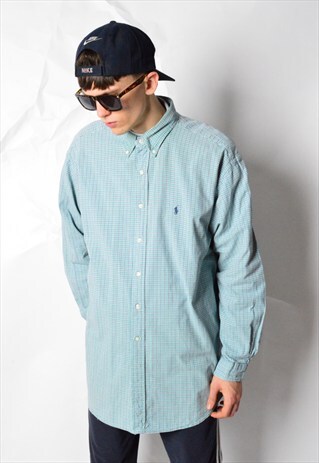 VINTAGE 90S CHECK RALPH LAUREN LONG SLEEVE SHIRT
