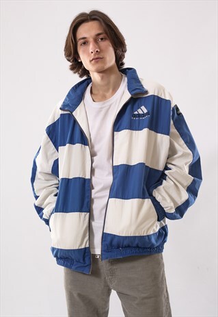 VINTAGE MENS ADIDAS EQUIPMENT BIG LOGO WINDBREAKER JACKET