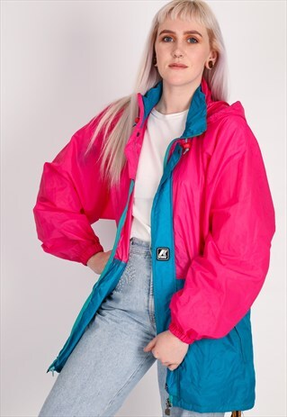 VINTAGE K-WAY WINDBREAKER JACKET NJ751