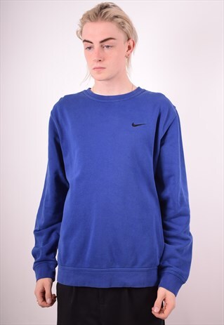 NIKE MENS VINTAGE SWEATSHIRT JUMPER XL BLUE 90S