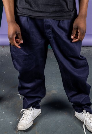 VINTAGE WORKER TROUSERS IN BLUE