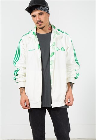 VINTAGE 80S ADIDAS ORIGINALS SHELL SPORT JACKET / S1485