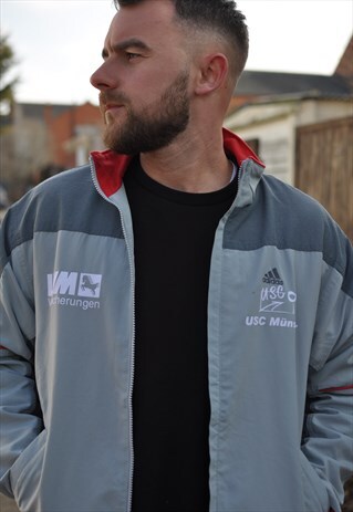 VINTAGE 90'S ADIDAS SPORTS WINDBREAKER TRACK JACKET