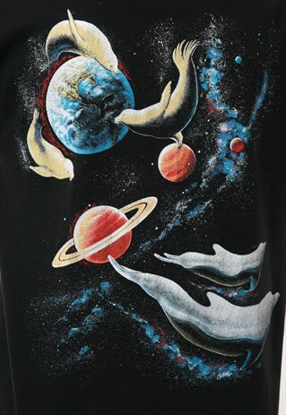 90S HARLEQUIN GRAPHIC VINTAGE COTTON T-SHIRT 17020
