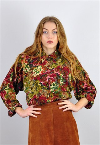 VINTAGE PATTERNED BLOUSE / SHIRT