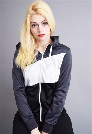 90'S BLOCKED VARSITY ATHLEISURE SPORTS TRACKSUIT JACKET