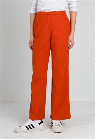 VINTAGE ORANGE BETTY BARCLAY TROUSERS BOTTOMS