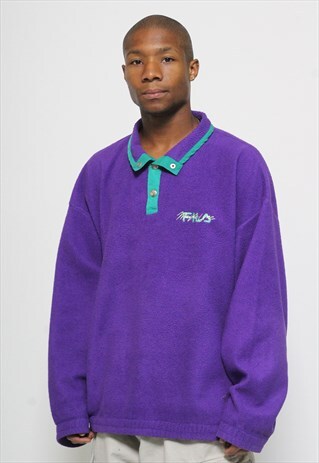 VINTAGE FILA MAGICLINE 1/4 BUTTON FLEECE