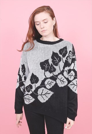 VINTAGE FLORAL PATTERNED JUMPER /R2165