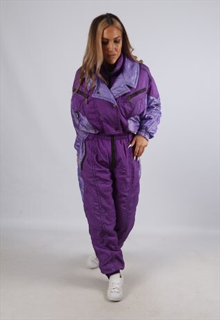 VINTAGE RODEO FULL SKI SUIT SNOW SPORTS UK 14 L (FB4P)