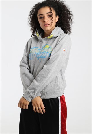 90S ELLESSE PRINT LOGO HOODIE