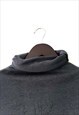 OMBRE HIGH NECK GRAY BLACK CASUAL PSYCHEDELIC JUMPER TOP S M