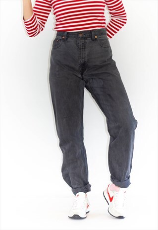 VINTAGE 80'S HIGH WAIST ORANGE TAB LEVI MOM JEANS