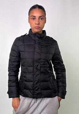 Black y2ks Burberry Puffer Jacket Coat