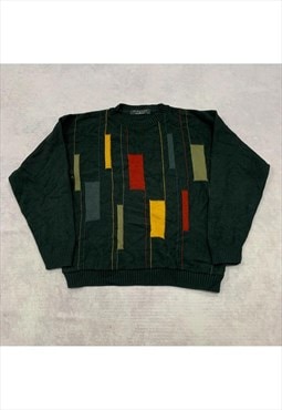 Vintage abstract knitted jumper Men's L