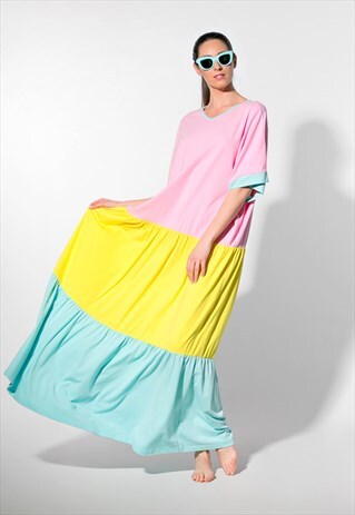 COTTON MAXI DRESS/ MAXI DRESS / BOHO MAXI DRESS/ PINK DRESS