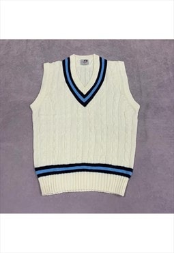 Vintage Knitted Sweater Vest Men's XXL