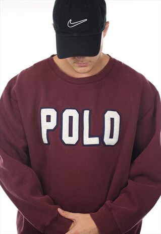 VINTAGE RALPH LAUREN POLO SPORT SPELL OUT SWEATSHIRT JUMPER