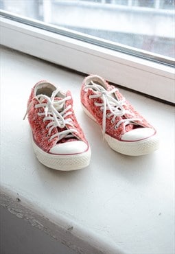 Vintage Red Knitted Rare CONVERSE Shoes