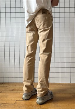 Vintage DOLCE GABBANA Jeans Distressed Denim Pants Beige