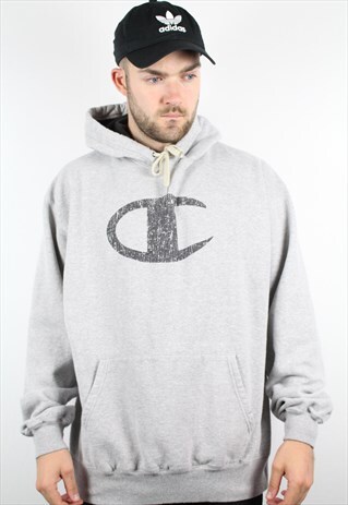 VINTAGE CHAMPION USA BIG LOGO HOODIE SWEATSHIRT