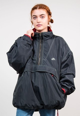 VINTAGE 90'S NIKE NAVY OVERSIZE COAT