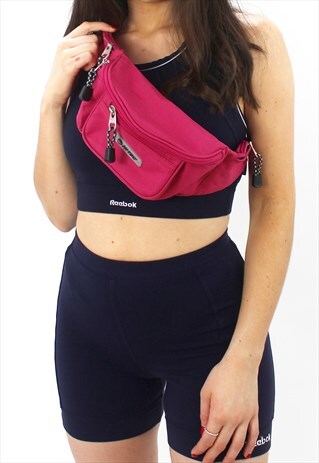 90'S RETRO PINK FESTIVAL BUM BAG