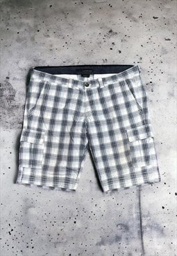 Vintage Y2K Calvin Klein Checked Cargo Shorts