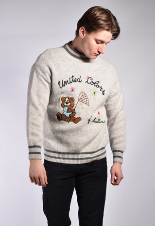 VINTAGE 80S UNITED COLORS OF BENETTON JUMPER