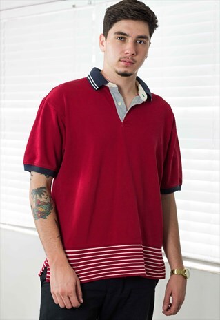 VINTAGE TOMMY HILFIGER SHIRT LOGO 90S L 12.4